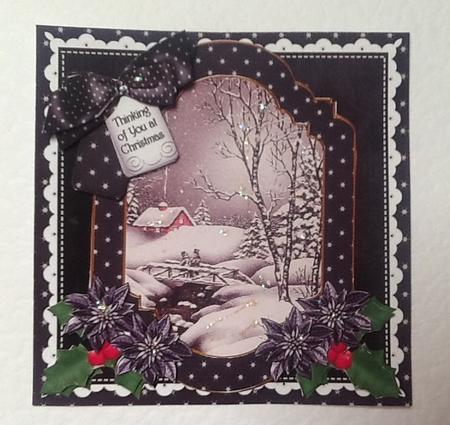 Winter Walk Thinking of You 6in Christmas Step by Step by Julie McGregor