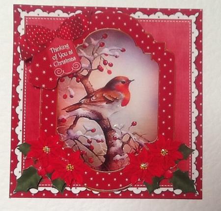 Red Robin Thinking of You 6in Christmas Step by Step by Julie McGregor