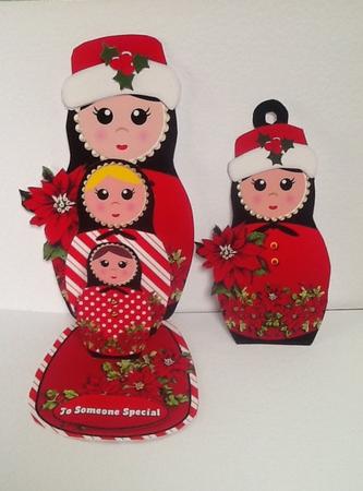 Matryoshka Christmas Dolls by Julie McGregor