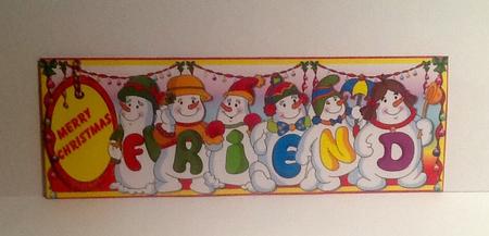Snowmen Names Large Dl - Friend by Julie McGregor