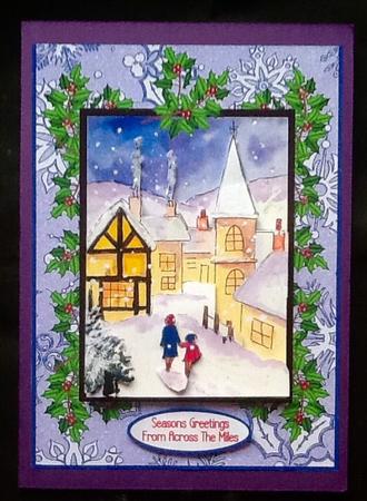 Snowy Village by Julie McGregor