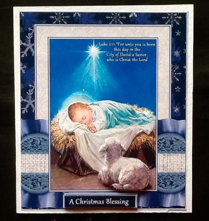 Baby Jesus in Manger by Julie McGregor