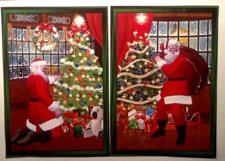2 Santa & Christmas Tree Toppers by Julie McGregor