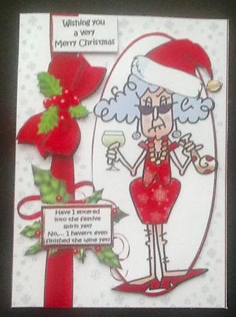 Stella Getting Into the Christmas Spirit Quick Card by Julie McGregor