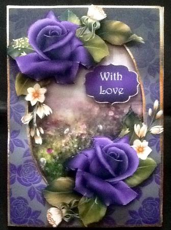 Purple Velvet Roses by Julie McGregor