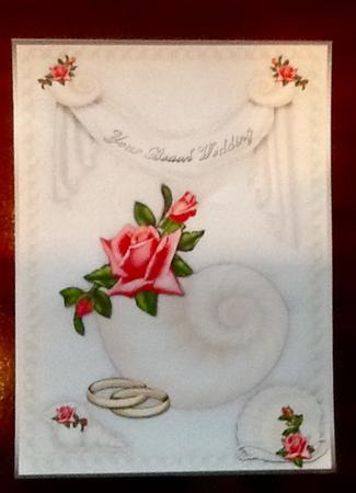 Your Beach Wedding Card Front with Step by Step by Julie McGregor