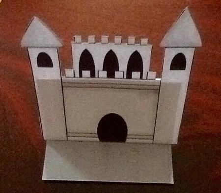 Prince or Knight's Castle Easel Card by Julie McGregor