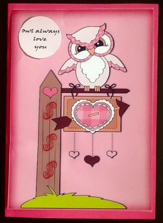 Pink Owl by Julie McGregor