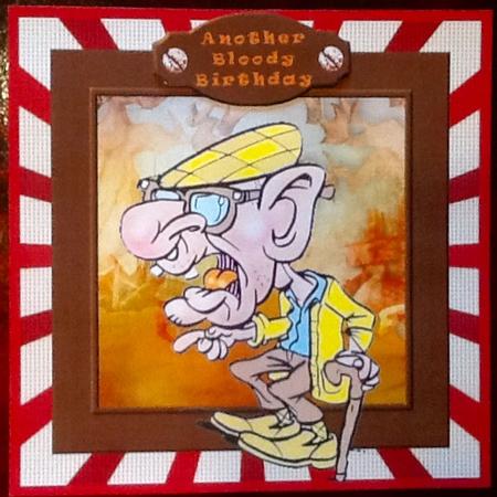 Old Fart's Birthday Card by Julie McGregor
