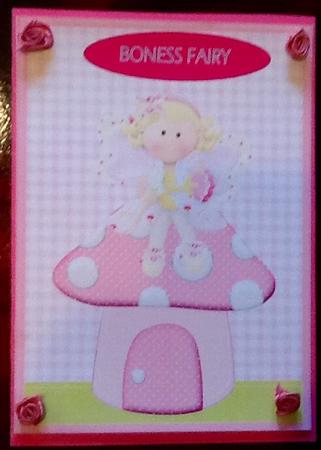 Fairy & Toadstool Gingham Topper & Decoupage - Niece by Julie McGregor