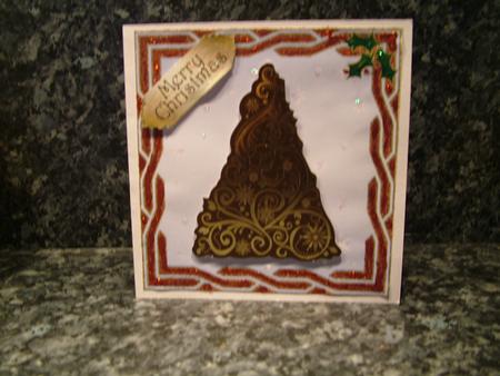 Twisted Frame Christmas Card Base / Card Front 3 by Julie McGregor