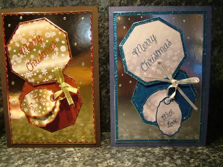 Octagon Christmas Card with Gift Tags by Julie McGregor
