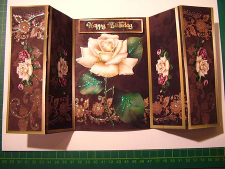 Floral Gatefold Card by Julie McGregor