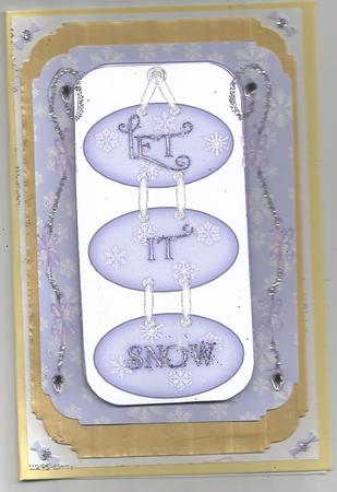 Let It Snow Large Toppers by Julie Swannell