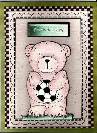 Football Mad Teddy A4 Topper Featured Gallery Photo