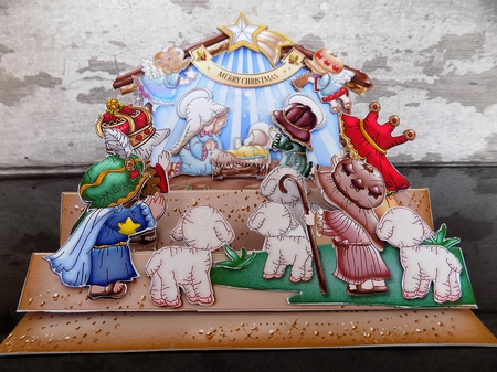 Holy Night Nativity Scene Triple Easel Kit by Julie Whitehead