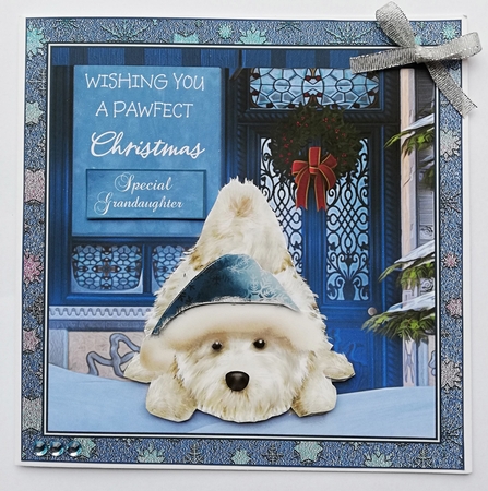 Westie Christmas 2 by Julie Hassall