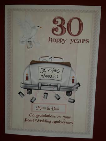 Pearl Wedding Anniversar by Julie Hassall