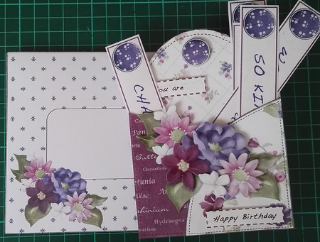 Floral Words Pocket Full of Wishes Card by Julie Hill