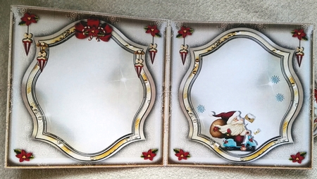 Santa Claus Riding on a Vespa with Letters by Julie Hill