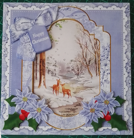 Snow Deer Happy Christmas 8in Step by Step by Julie Hill