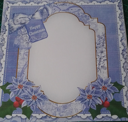 Snow Deer Happy Chistmas 8x8inch Fancy Insert by Julie Hill