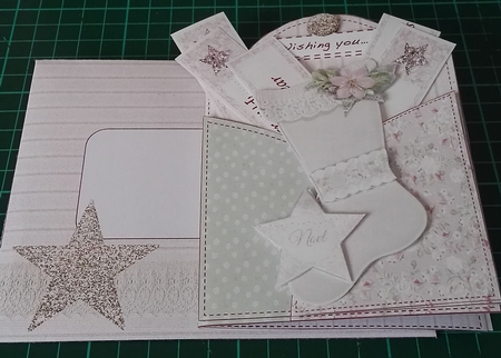 LINEN & LACE POCKET FULL OF WISHES CARD by Julie Hill