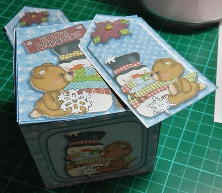Snowman 3 Inch Christmas Box Mini Kit  by Julie Hill