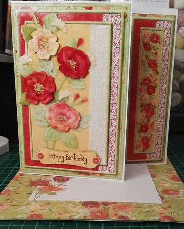 Poppy Posy Card Kit by Julie Hill