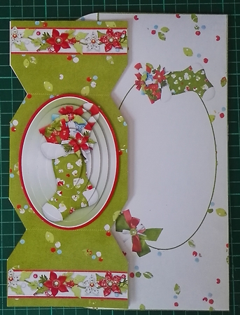 Xmas Stocking Cracker Card Kit by Julie Hill