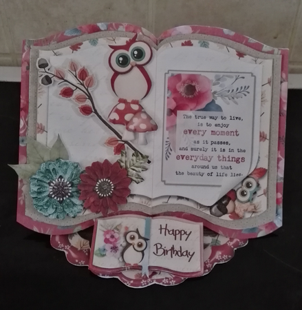 Autumn Delight - Open Book Easel Card & Box Kit by Julie Hill