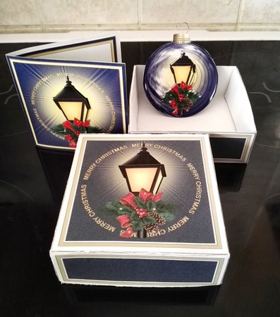 Lamp-post Bauble Gift Set by Julie Hill