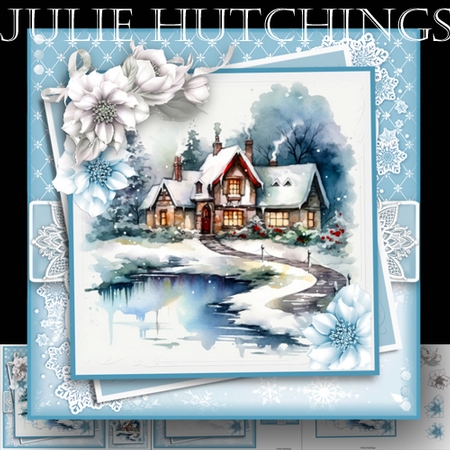 Winter village 1 by Julie Hutchings