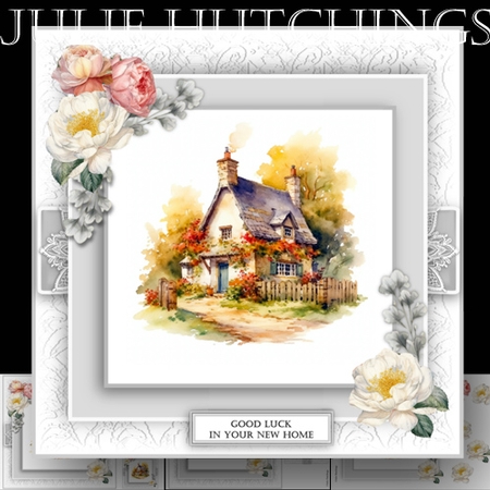 Small autumn cottage 2 by Julie Hutchings
