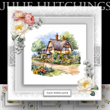 Autumn cottages 1 by Julie Hutchings