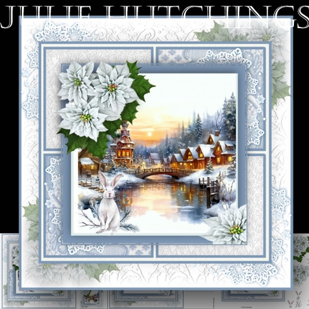 Beautiful winter village 2 by Julie Hutchings