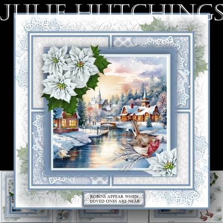Beautiful winter village 5 by Julie Hutchings