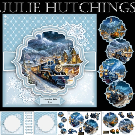 Christmas train  by Julie Hutchings