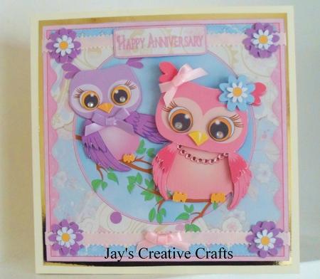 Owl Couple So Happy Together Mini Kit by June Bentley