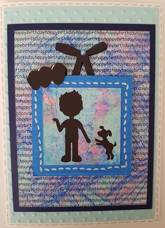 Birthday Boy Silhouette Card by KAAREN NIVEN
