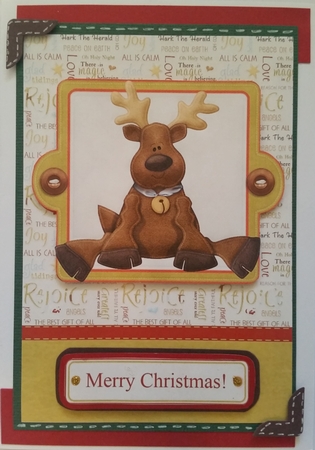 Christmas Reindeer Topper & Decoupage by KAAREN NIVEN