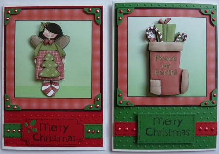 Angel & Stocking Toppers Sheet by KAAREN NIVEN