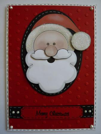 Quick and Easy Santa Father Christmas Decoupage by KAAREN NIVEN
