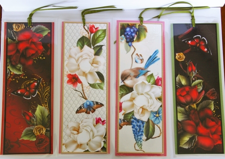 Floral Bookmarks 5 by Karen Blanch