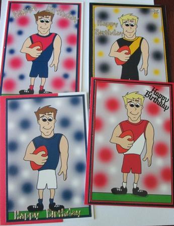Aussie Rules Dudes 1 - Toppers by Karen Blanch