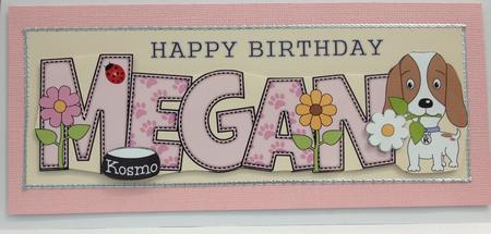 Kosmo the Dog Megan Large Dl by Karen Blanch