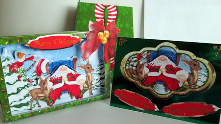 Santa's Snooze 3D Frame Box Card Kit by Karen Blanch