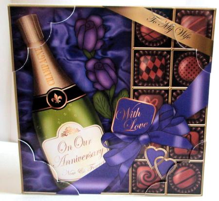 8x8 Wife Anniversary Champers, Chocs N Roses by Karen Blanch
