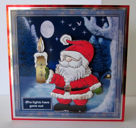 Santa Said the Lights Have Gone Out Card by Karen Blanch