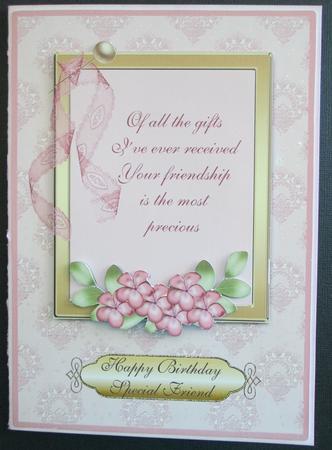 Pink Lace - Special Friend by Karen Blanch